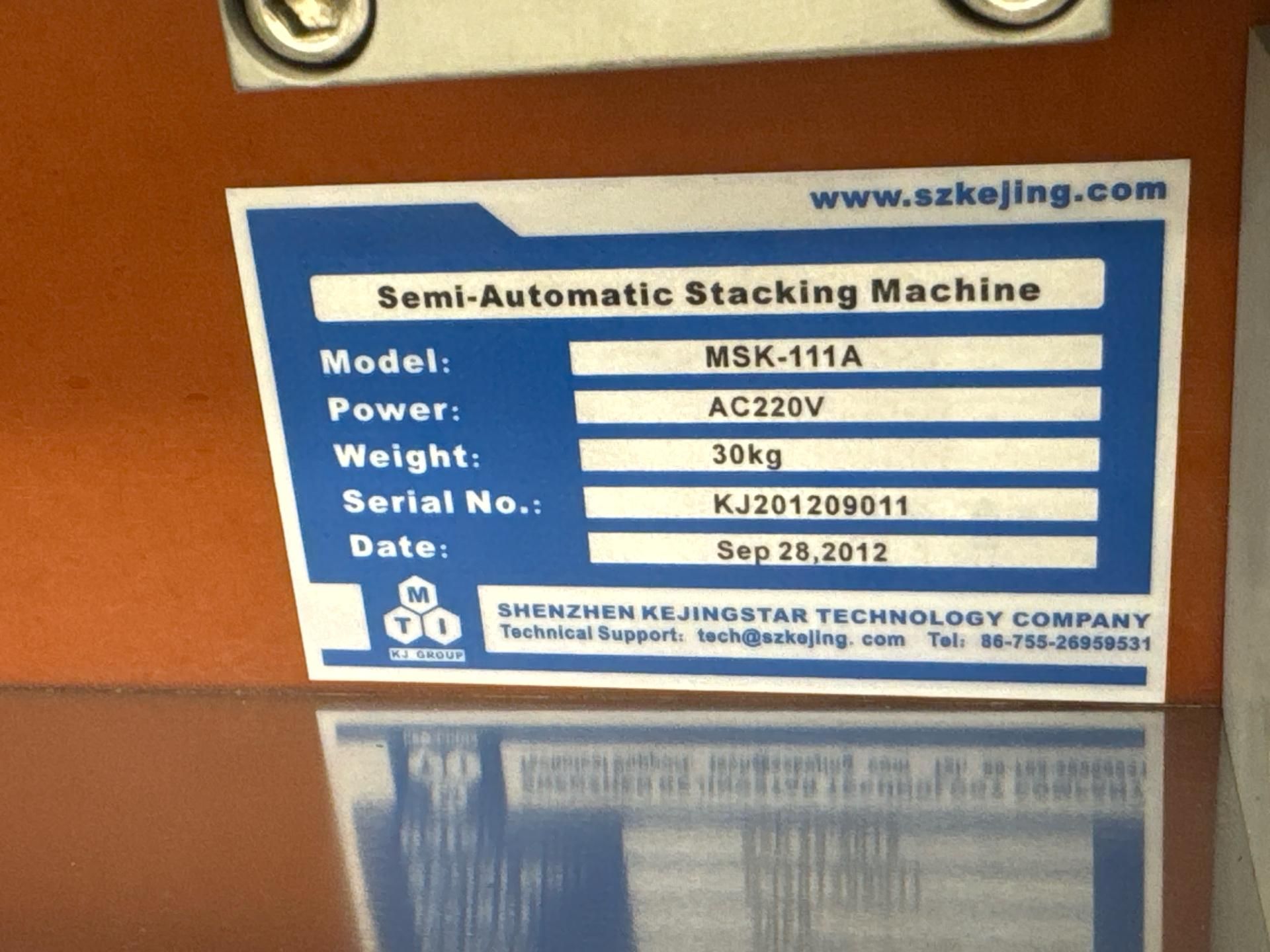 MSK-111A Manual Stacking Machine - Image 6 of 7