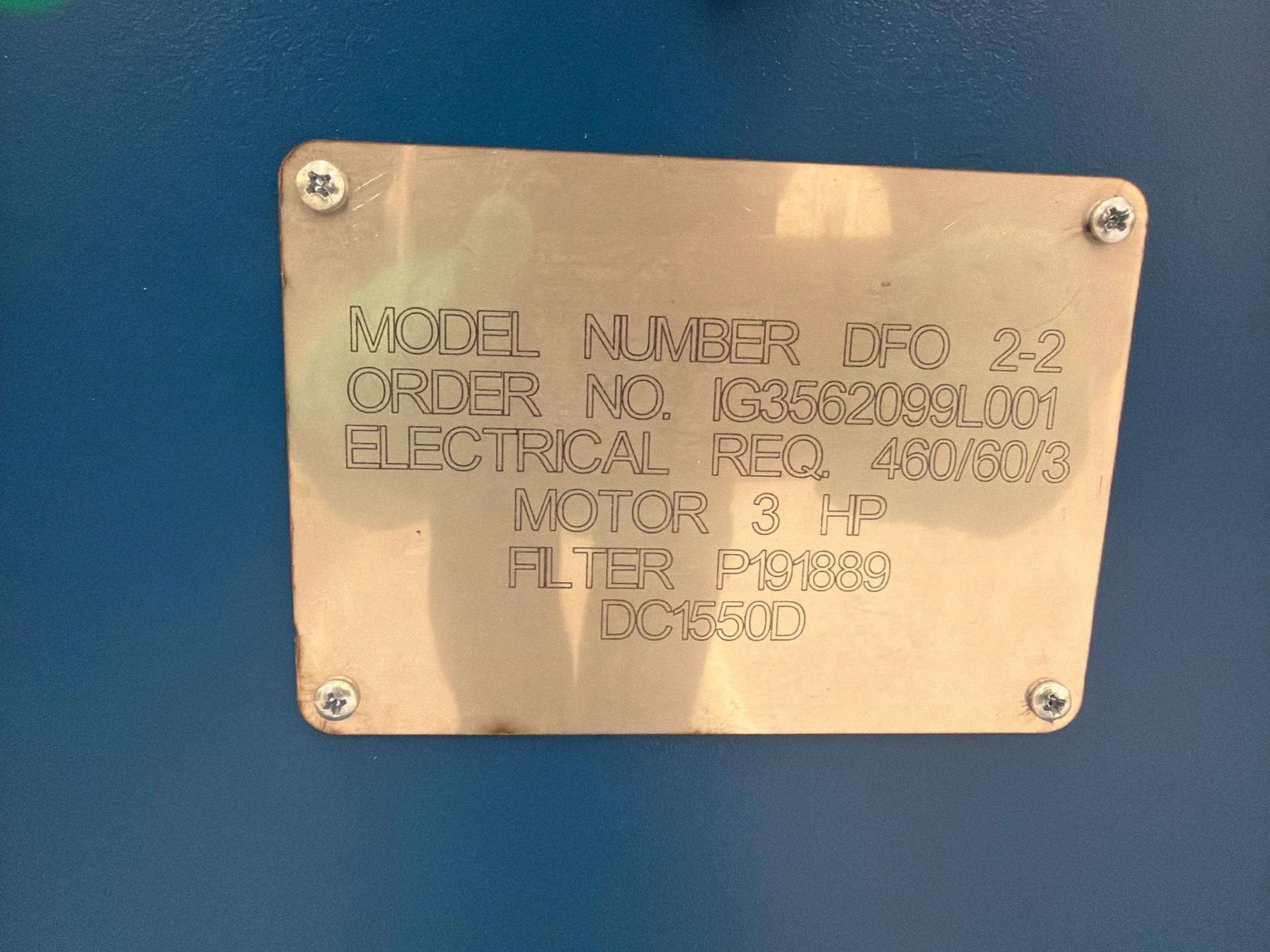 Donaldson Torit Downflo Oval (DFO 2-2) cartridge dust collector. - Image 7 of 7