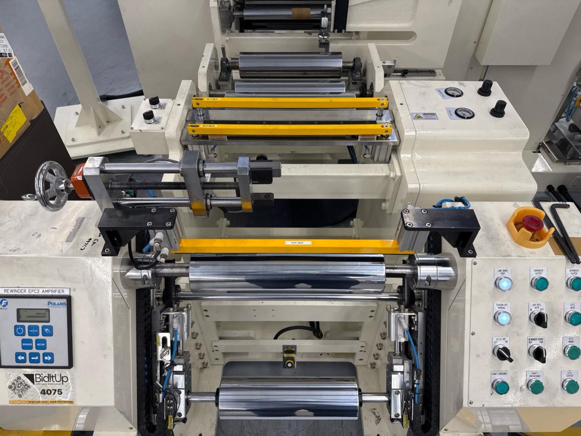 CIS Co., LTD. Roll Press & CIS/Proface HMI Panel w/ Polaris DP-20 Web Guide Control - Image 4 of 9