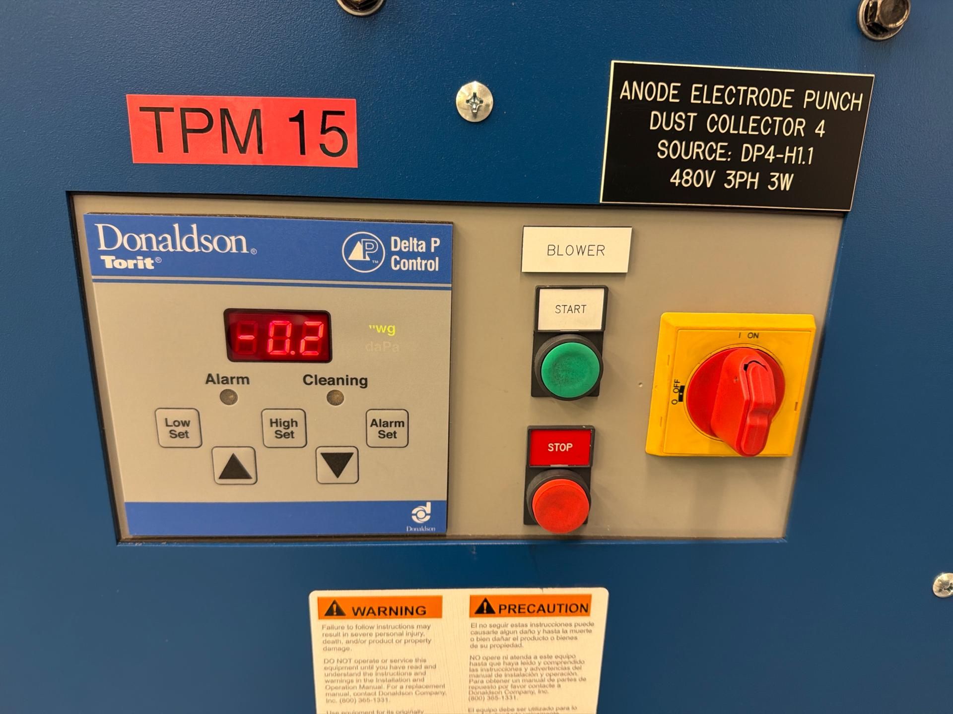 Donaldson Torit Downflo Oval (DFO 2-2) cartridge dust collector. - Image 6 of 8