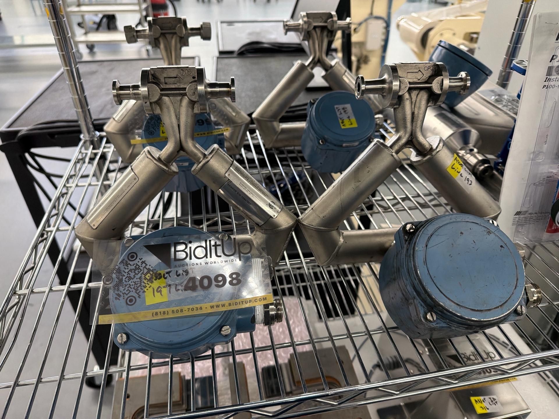 (2) Micro Motion Coriolis mass flow and density sensor
