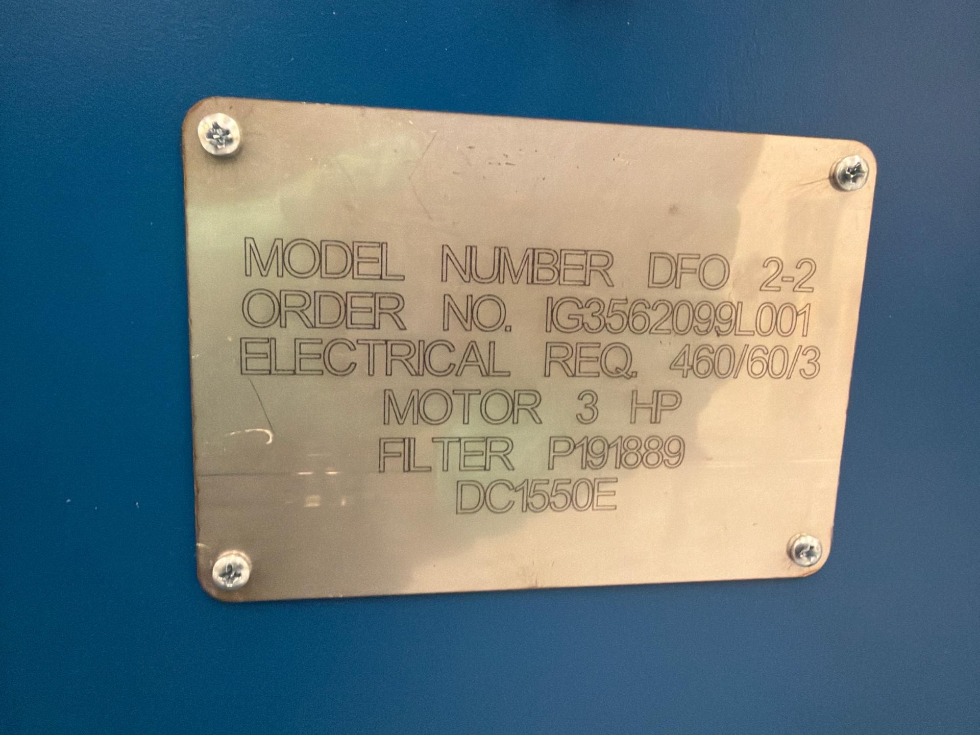 Donaldson Torit Downflo Oval (DFO 2-2) cartridge dust collector. - Image 7 of 7