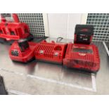 Milwaukee battery chargers