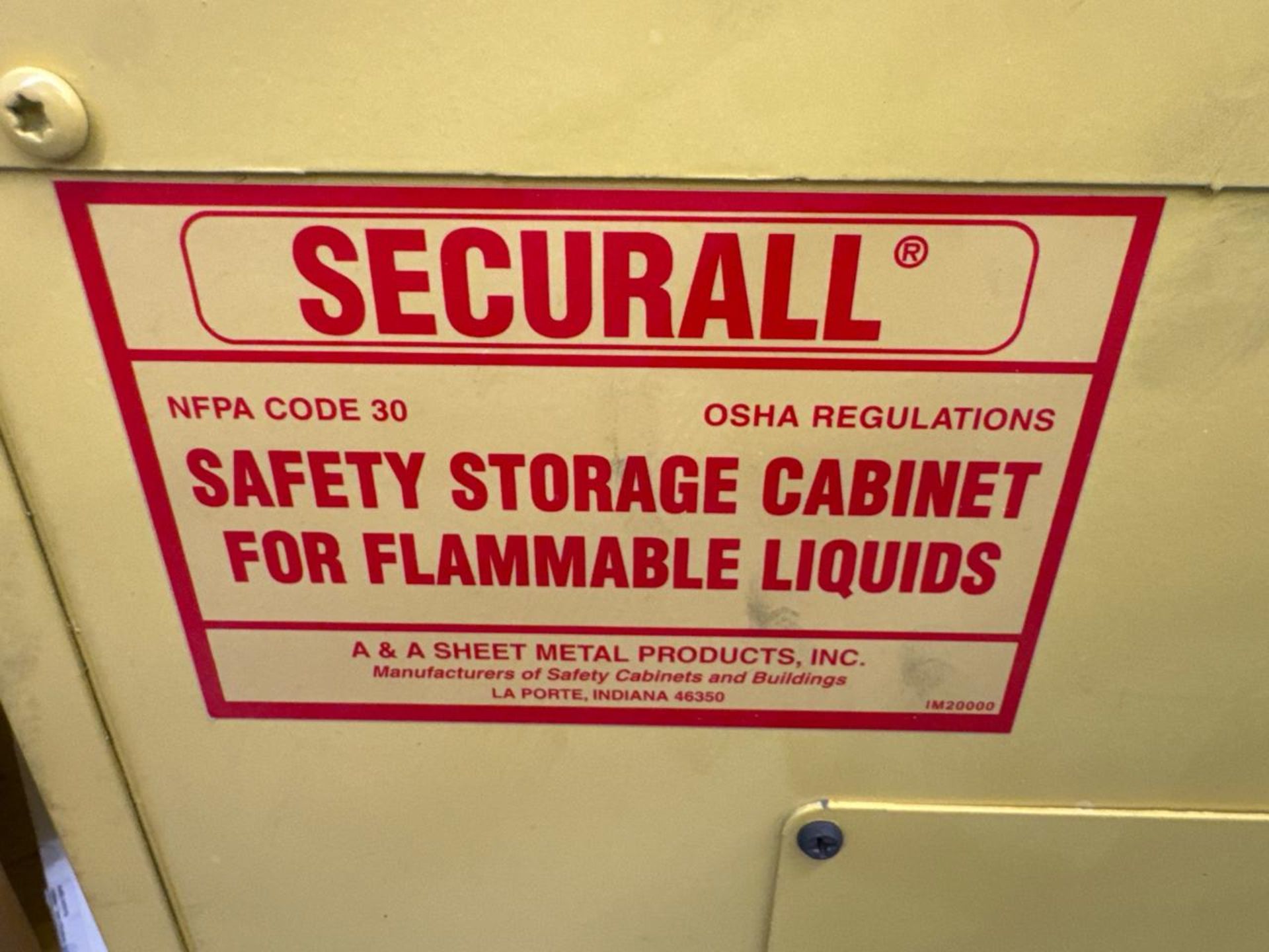 Secureall Flammable Cabinet - Image 3 of 3