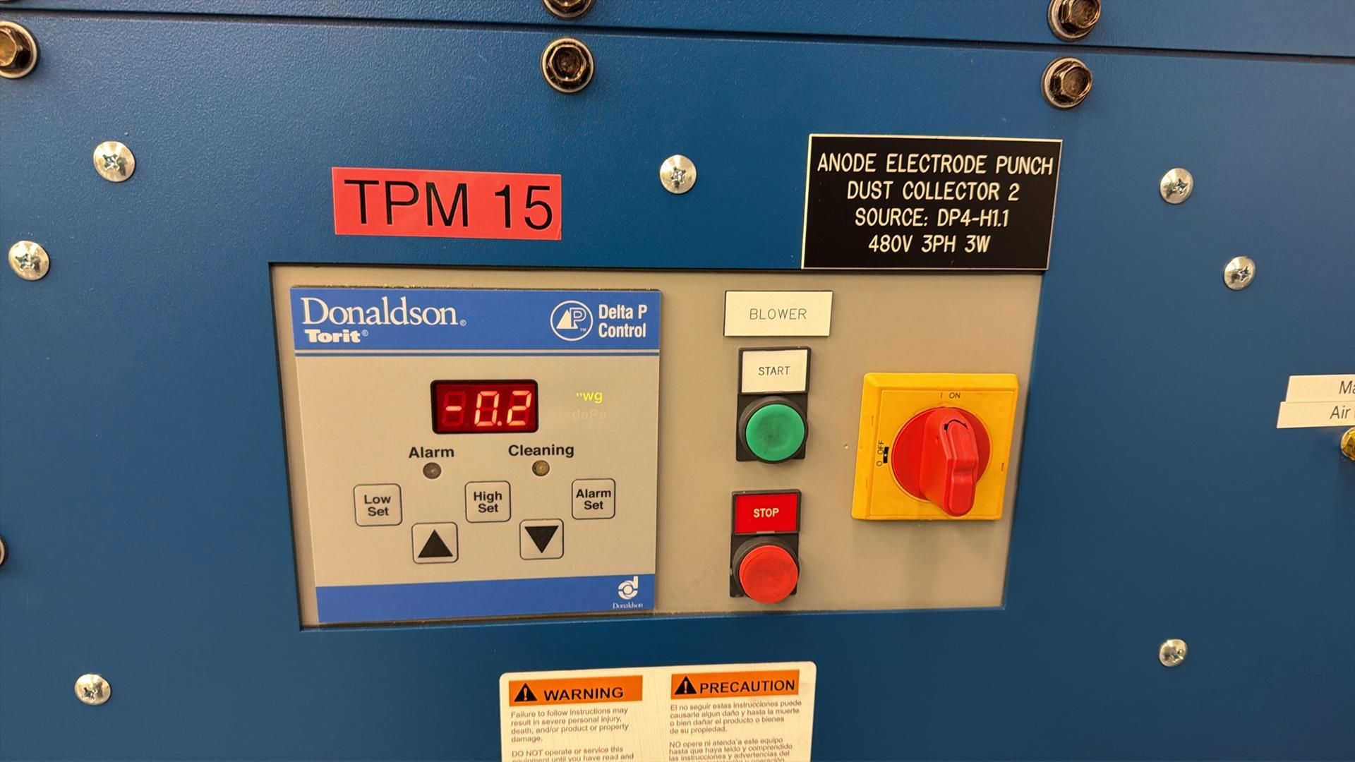 Donaldson Torit Downflo Oval (DFO 2-2) cartridge dust collector. - Image 6 of 8