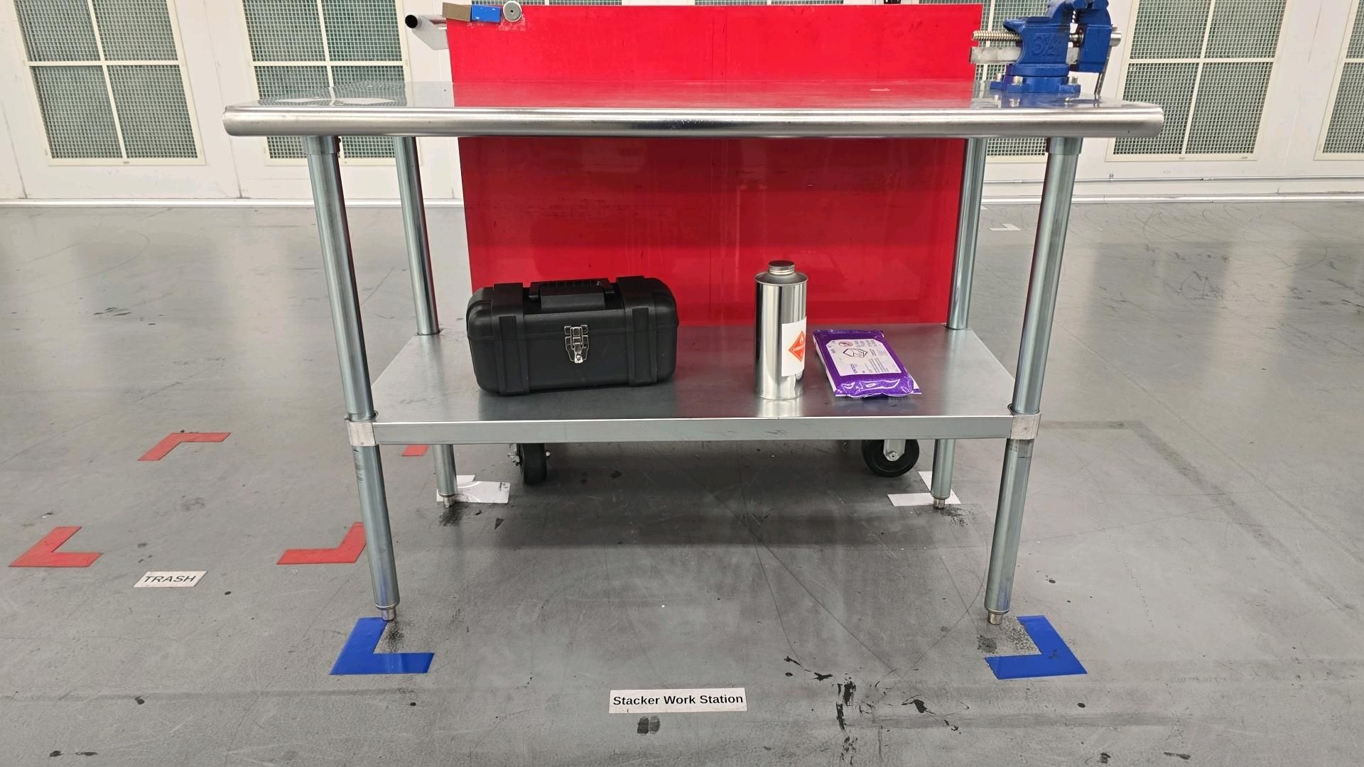 Stainless Steel Workbench and Vise - Image 2 of 5