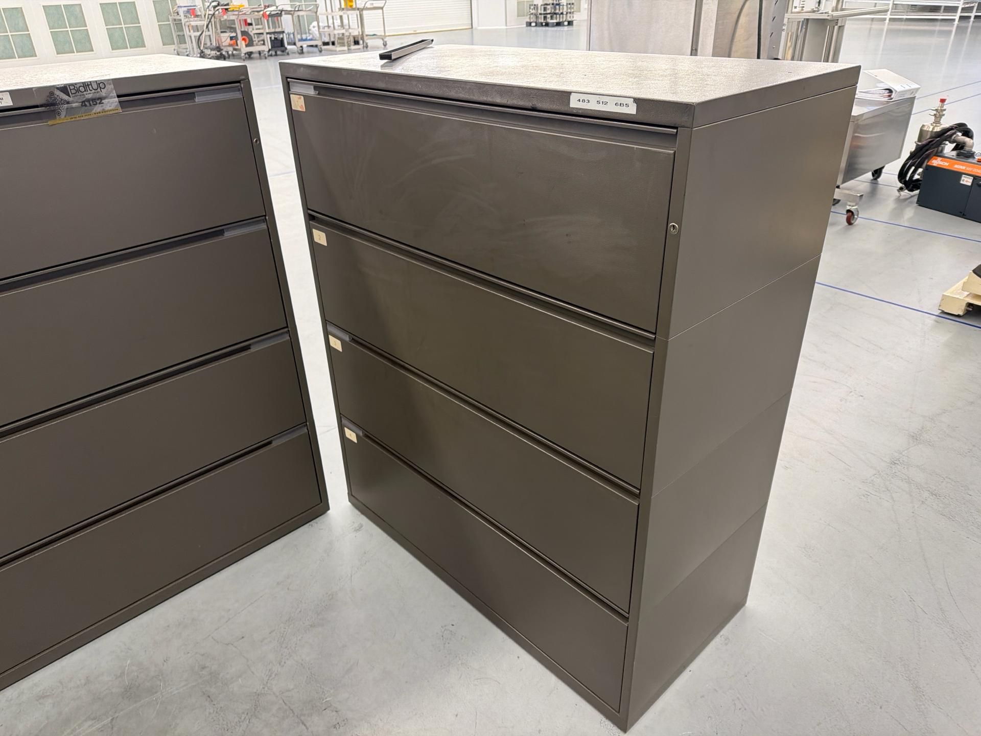 (3) 4-drawer Storage Cabinets - Image 4 of 4