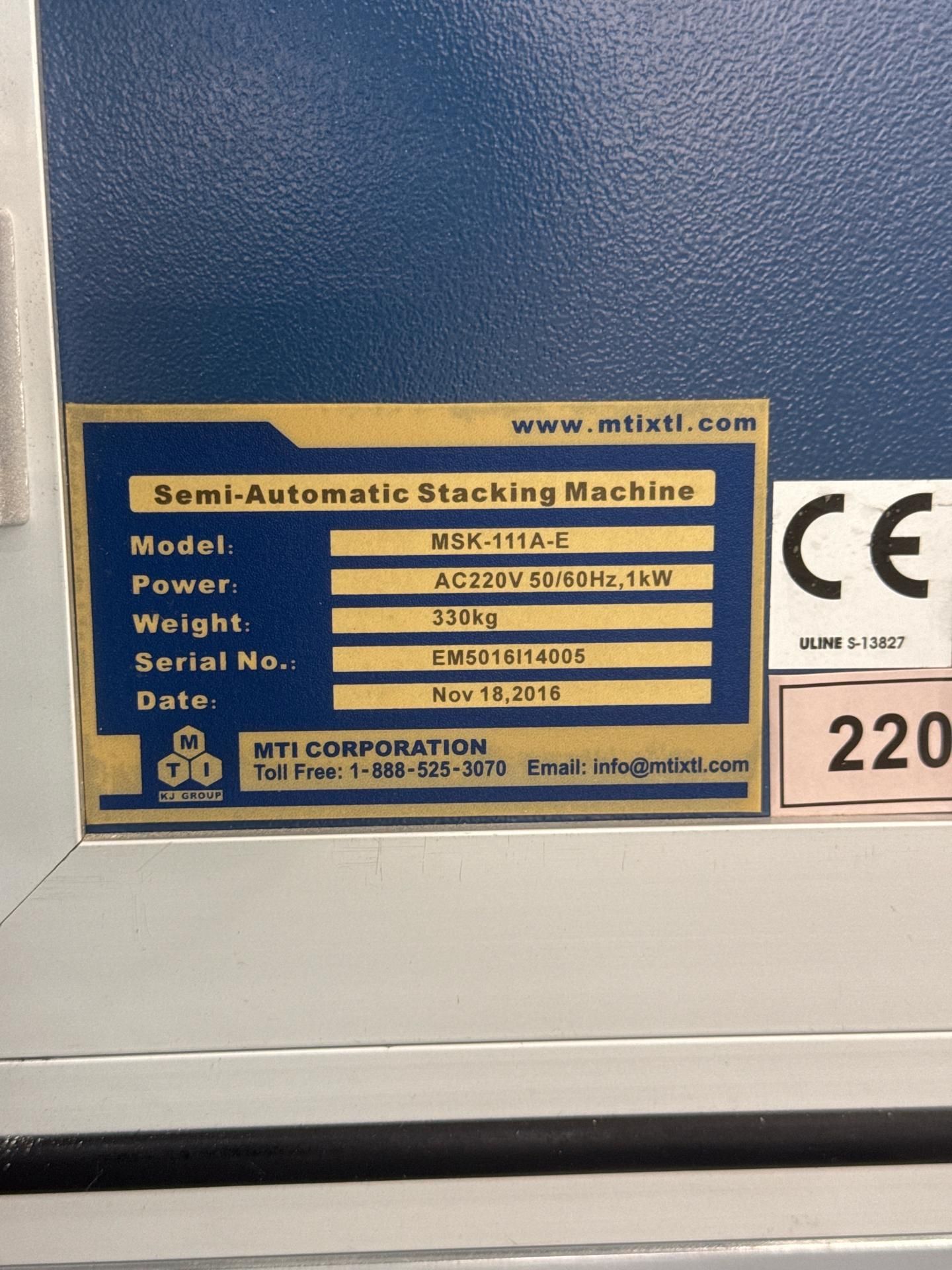 MSK-111A-E Automation Stacking Machine - Image 9 of 11