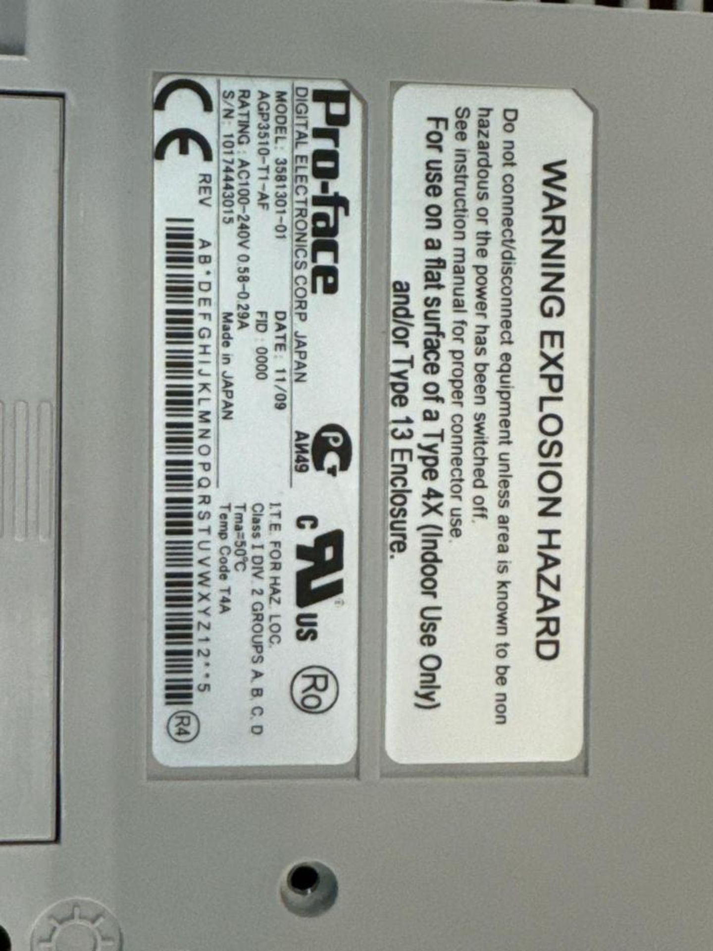 Proface 3581301‑01 HMI Display Module - Image 6 of 6
