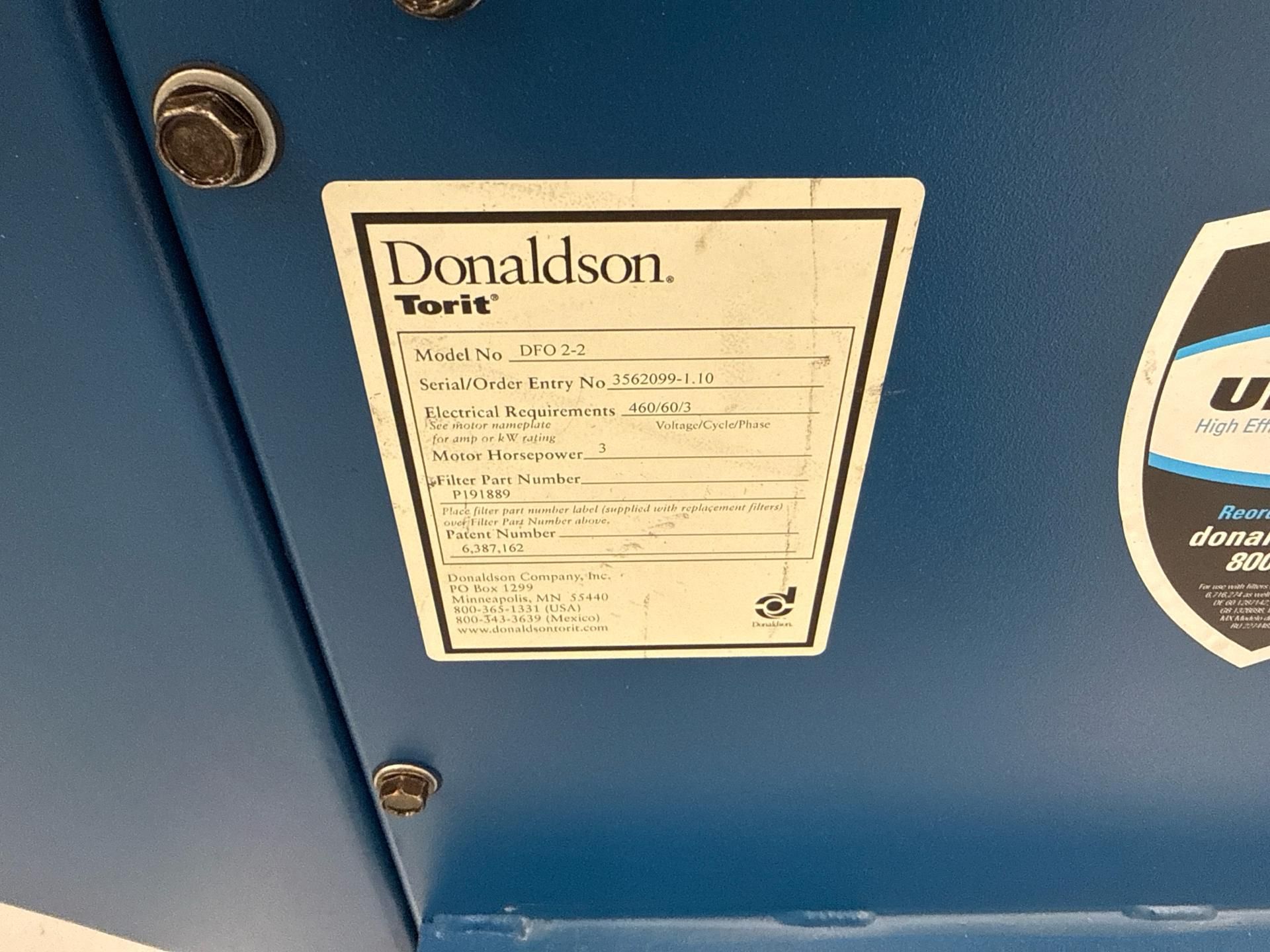 Donaldson Torit Downflo Oval (DFO 2-2) cartridge dust collector. - Image 7 of 7