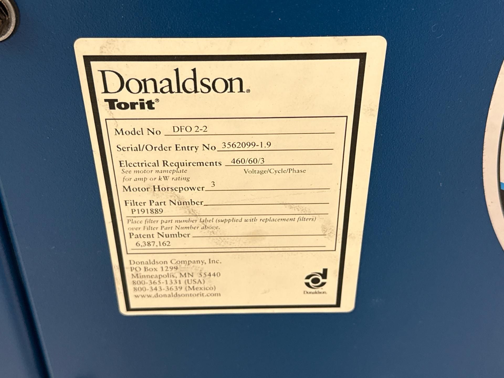 Donaldson Torit Downflo Oval (DFO 2-2) cartridge dust collector. - Image 7 of 7