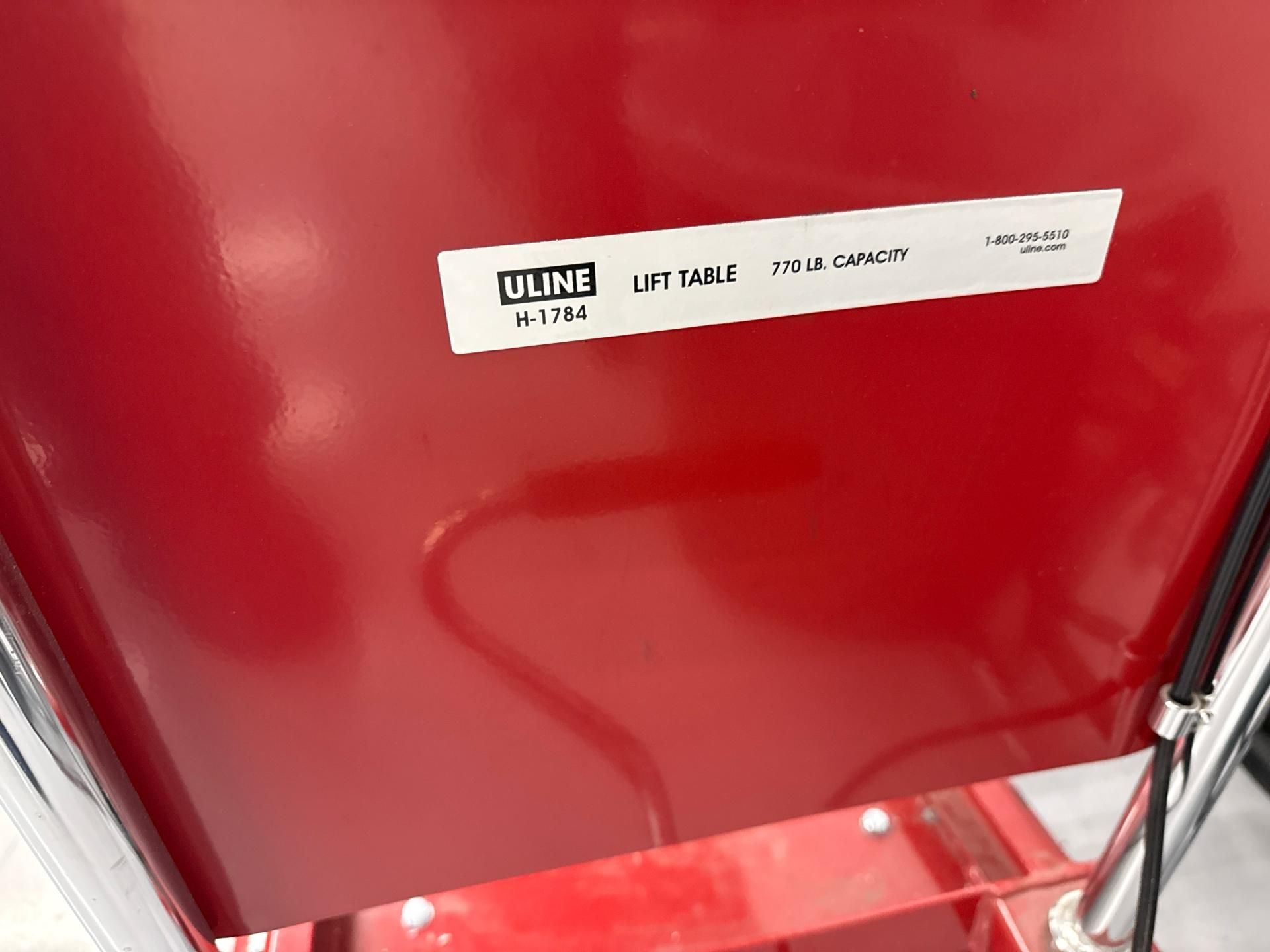 ULINE 770LBS Lift Table Model: H-1784 - Image 3 of 3