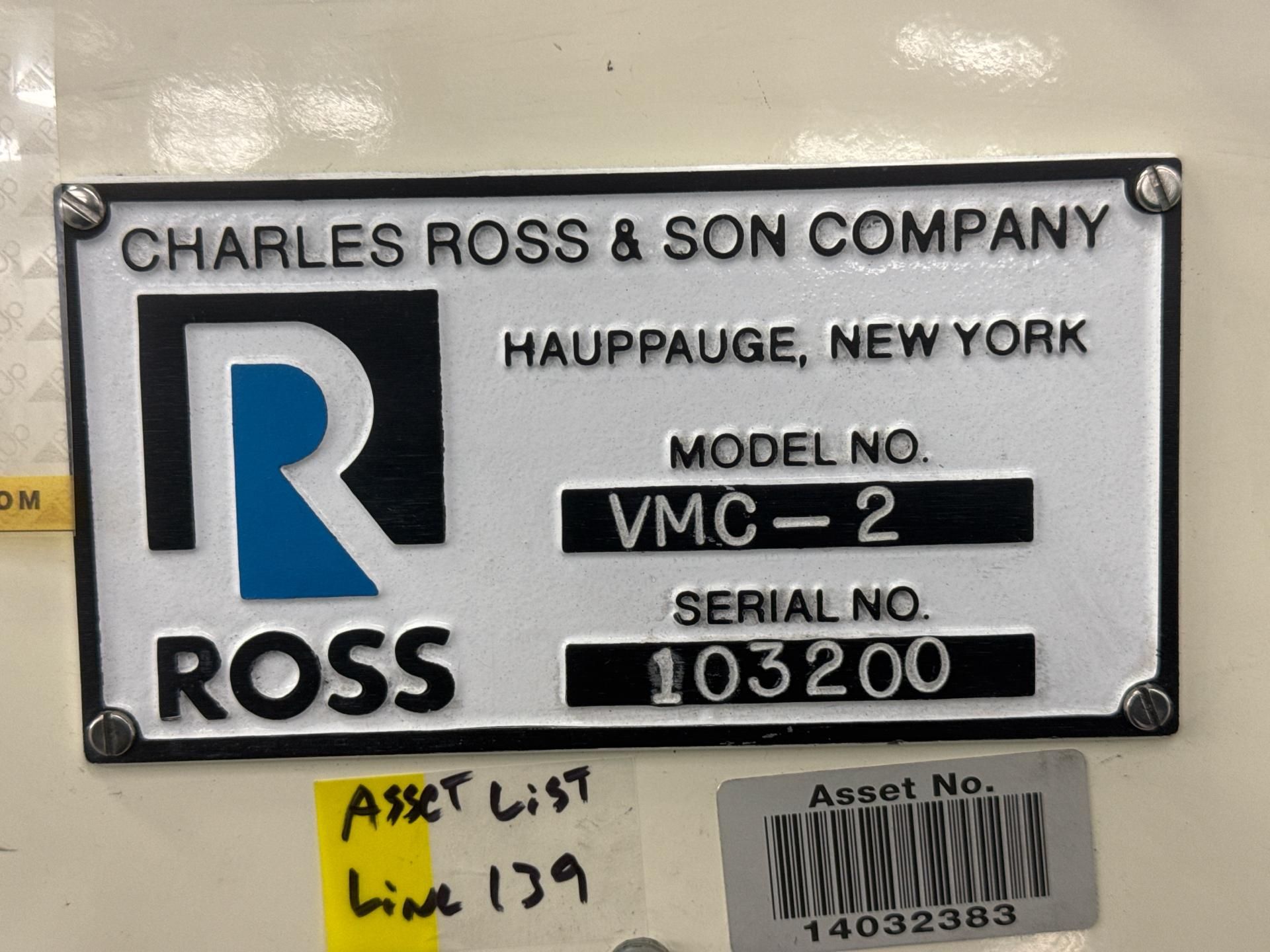 Ross VMC‑2 Triple‑Shaft VersaMix 2‑Gallon - Image 9 of 9