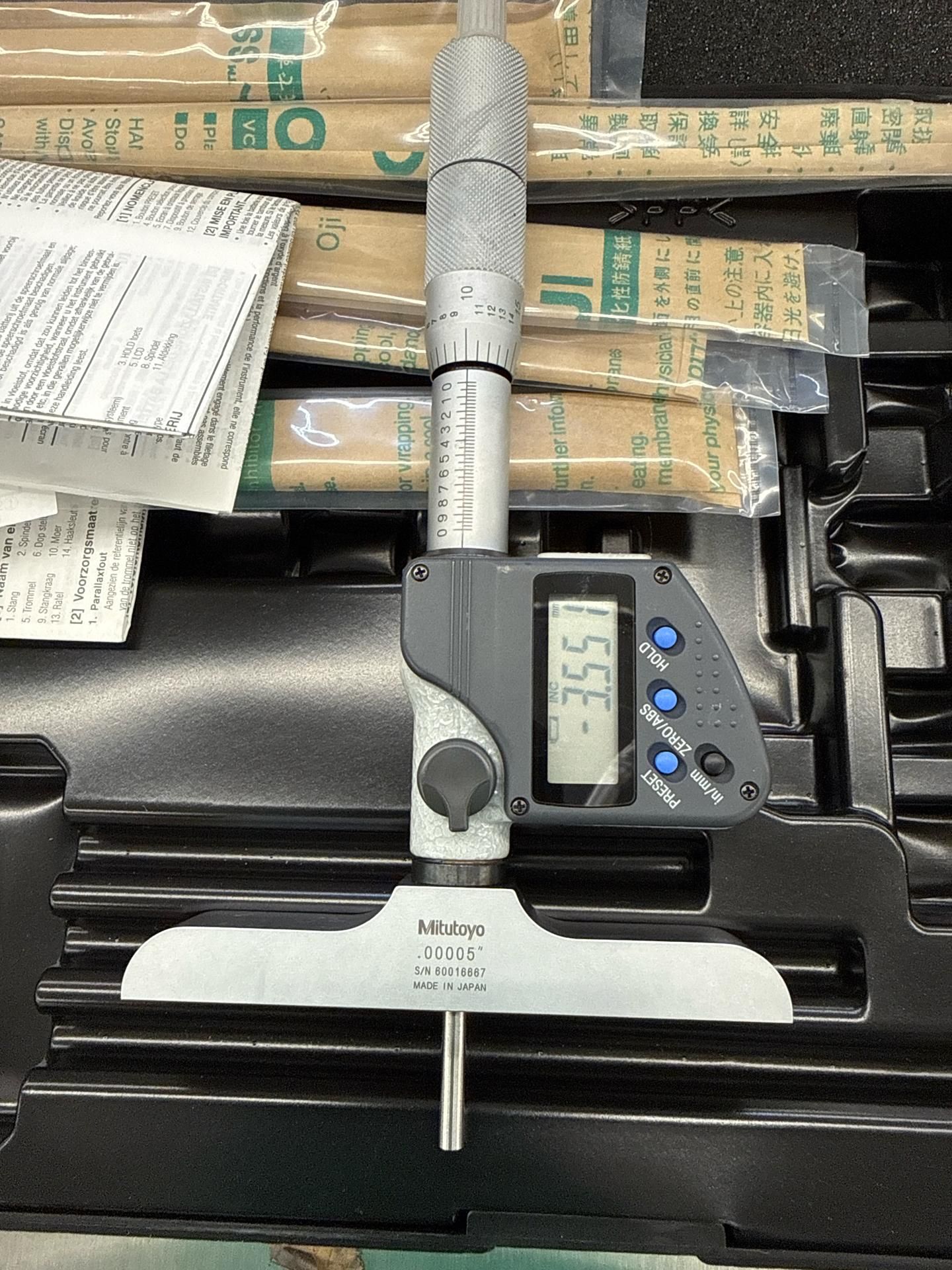 Mitutoyo Digimatic Micrometer c/n 329-350-30 - Image 4 of 4