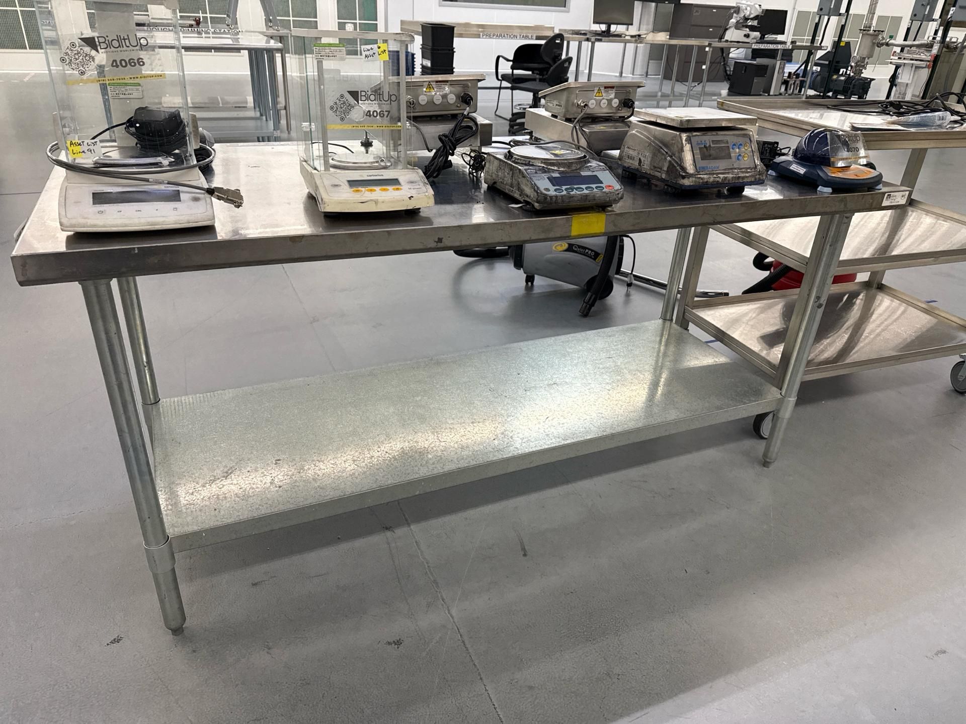 Stainless Steel Lab Table 72” x 30” x 34”