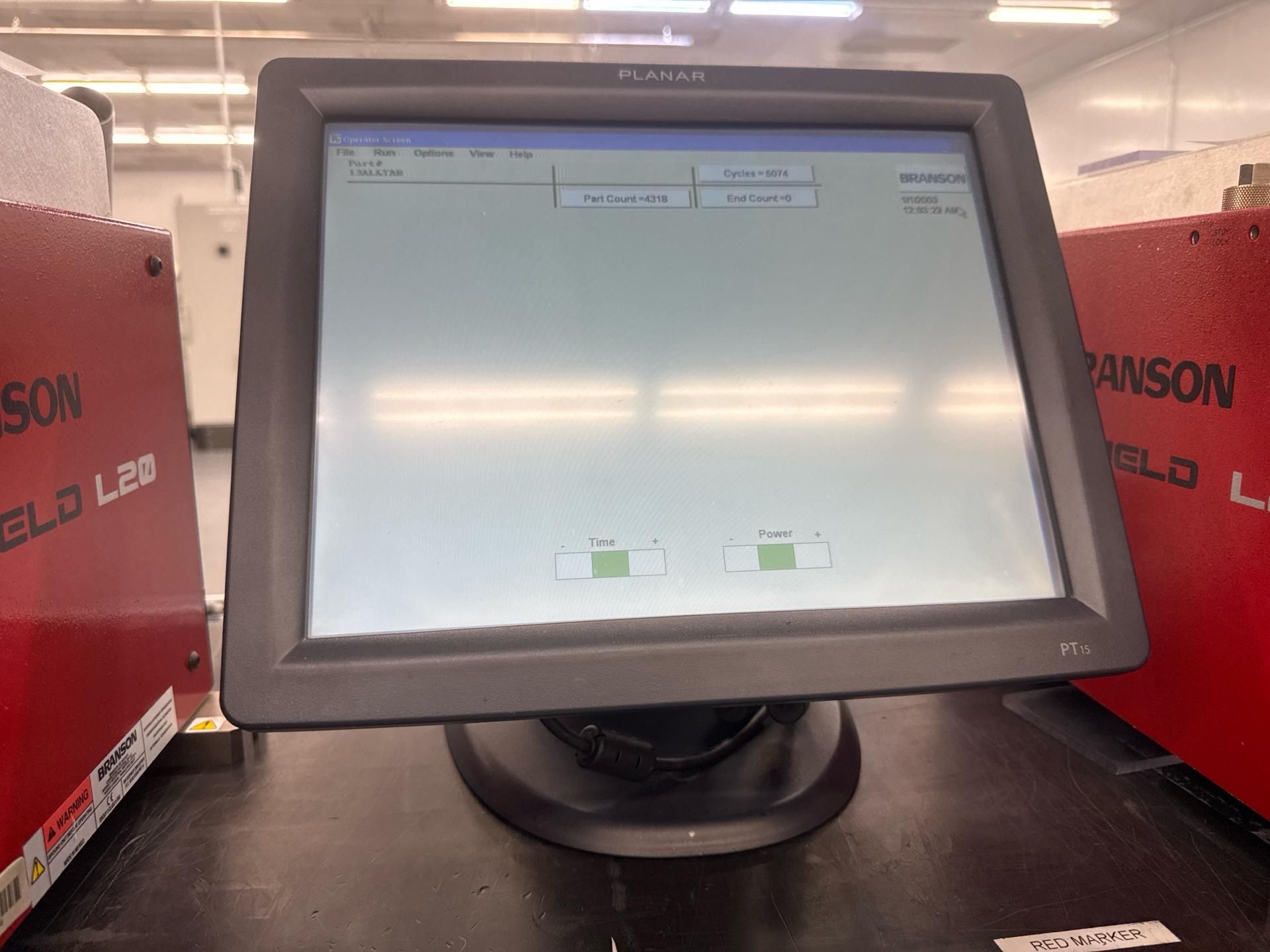 Branson UltraWeld L20 with Branson VersaGraphix Universal Controller and Monitor - Image 8 of 8