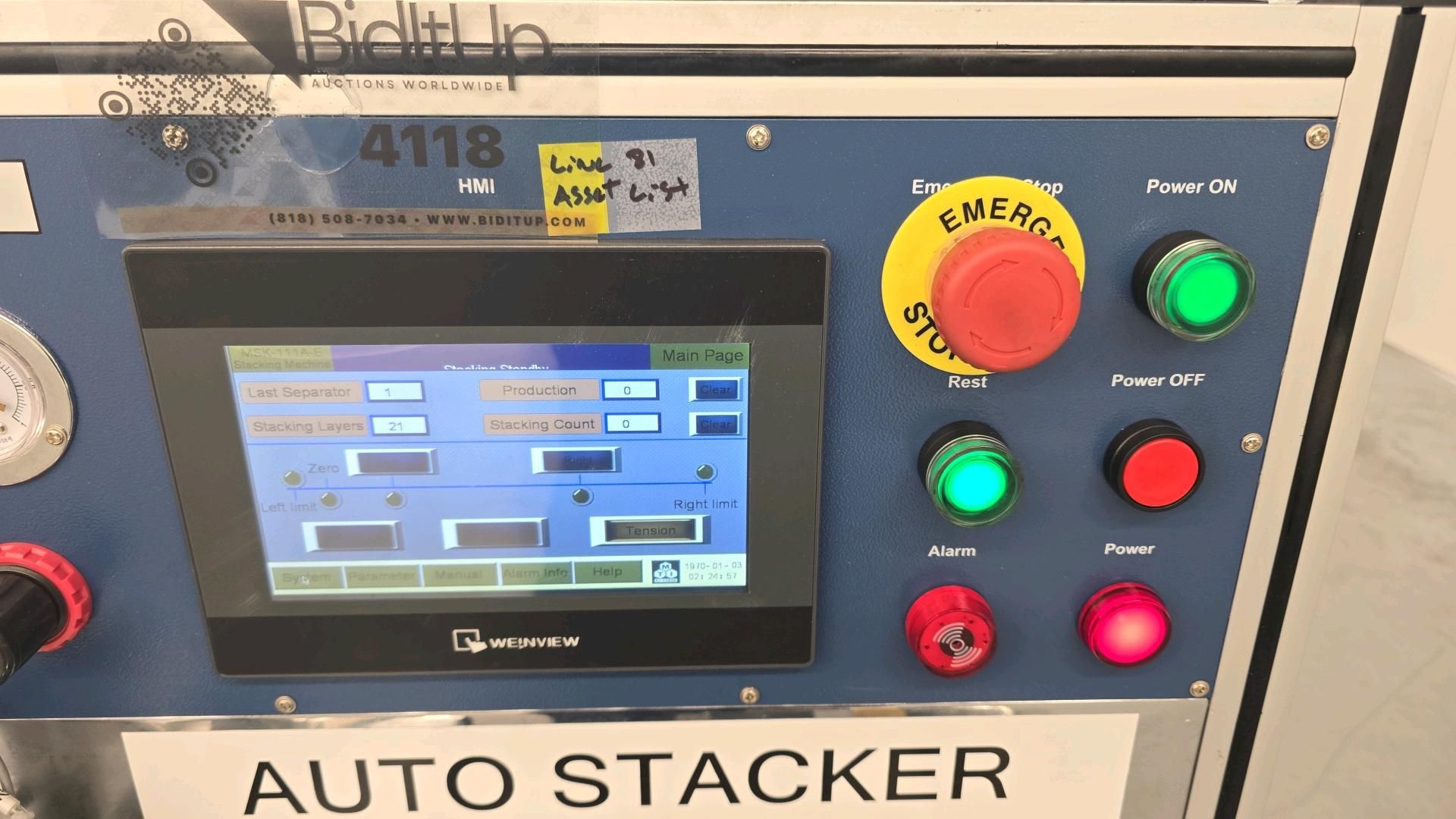 2016 MSK-111A-E Semi-Automatic Pouch Stacking Machine - Image 7 of 8