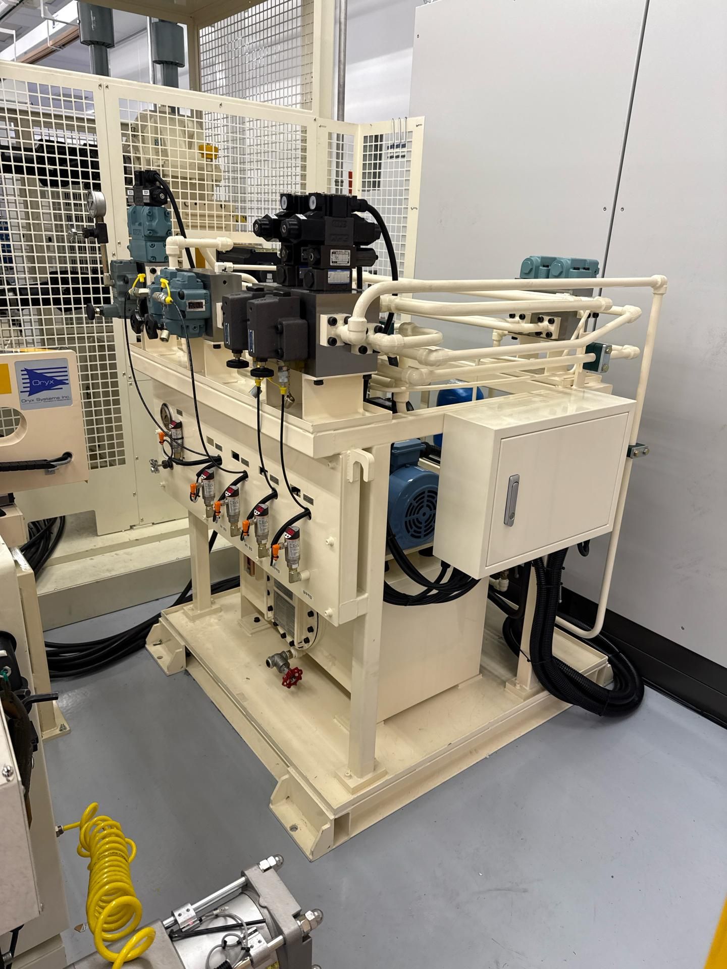 Industrial Hydraulic Power Unit with Hyundai Heavy Industries HS Series AC 3 Phase Induction Motor