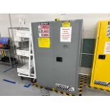 Justrite flammable storage cabinet