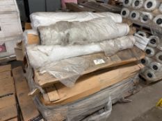Pallet of plastic sheeting