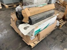 Pallet of Assorted Industrial Plastic Sheeting and Mesh