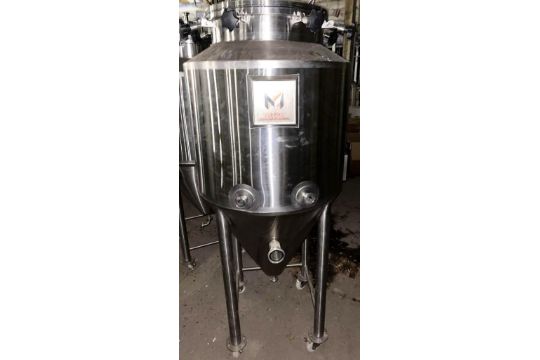 Marks Design and Metal Works Conical Bottom Tank - Image 1 of 2