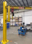 1 Ton Abell-Howe Jib Crane with Dayton Hoist