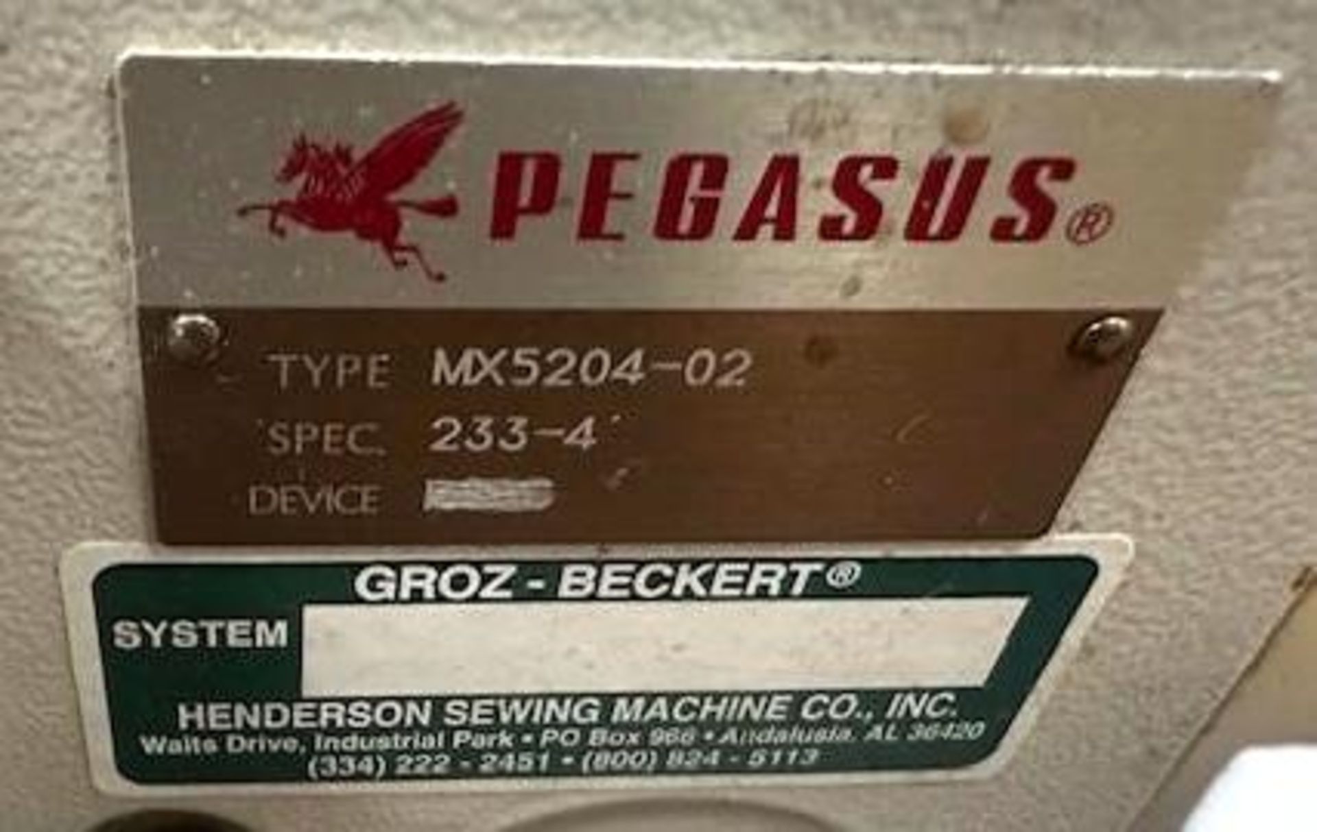 Pegasus MX5204-02-233-4 Three Thread Over Lock - Image 7 of 7