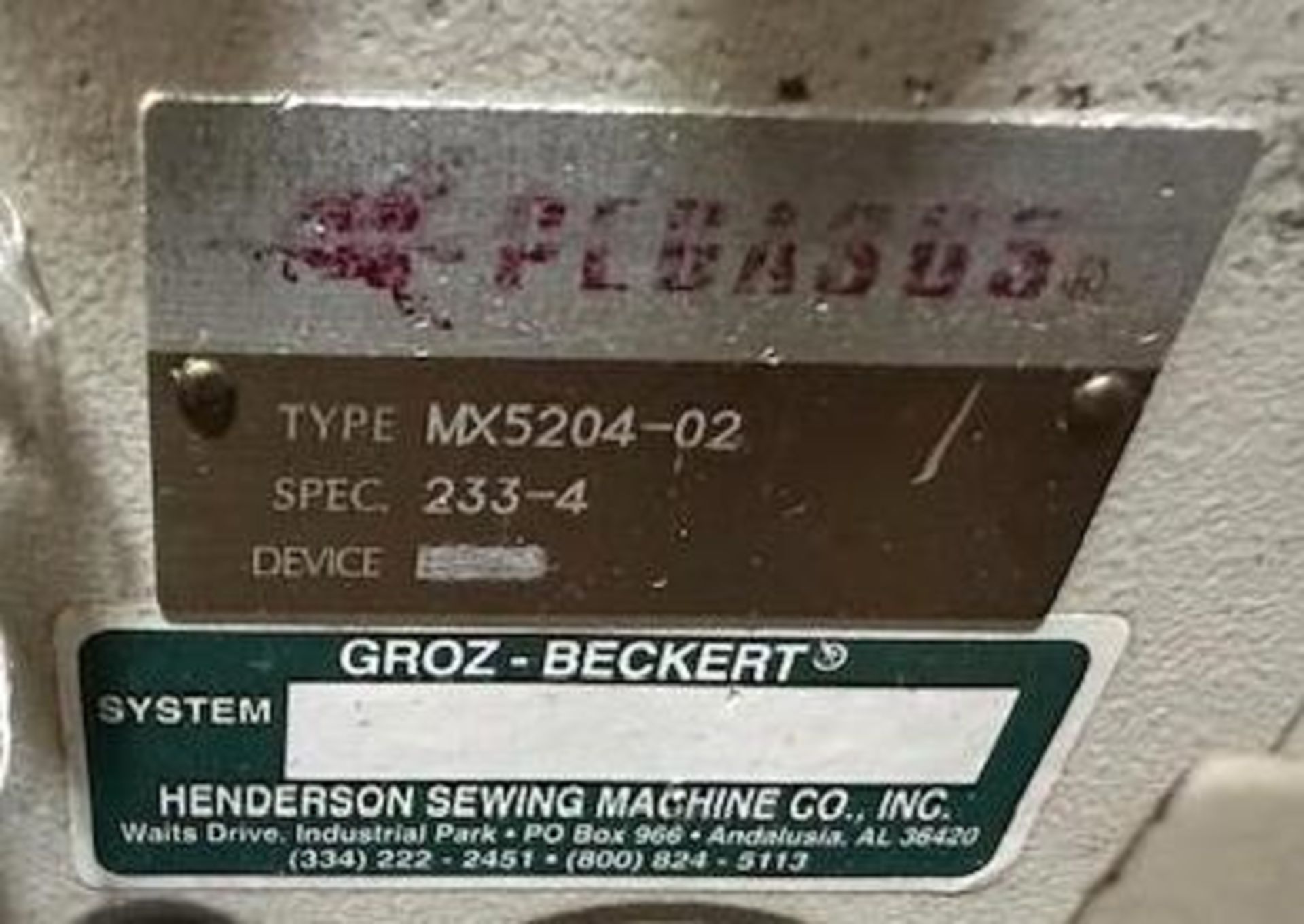 Pegasus MX5204-02-233-4 Three Thread Over Lock - Image 7 of 7