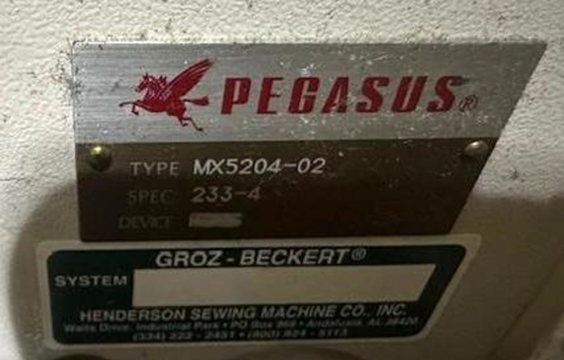 Pegasus MX5204-02-233-4 Three Thread Over Lock - Image 6 of 6