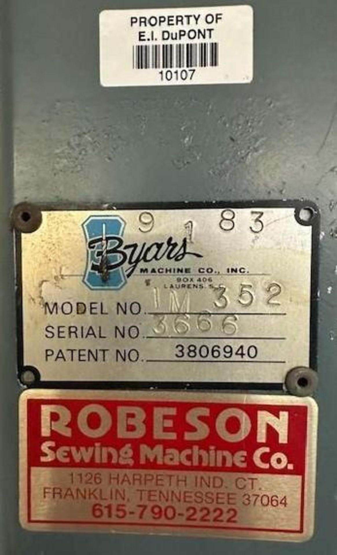 Byars IM352 Lighted Roll Good Inspection Machine - Image 6 of 7