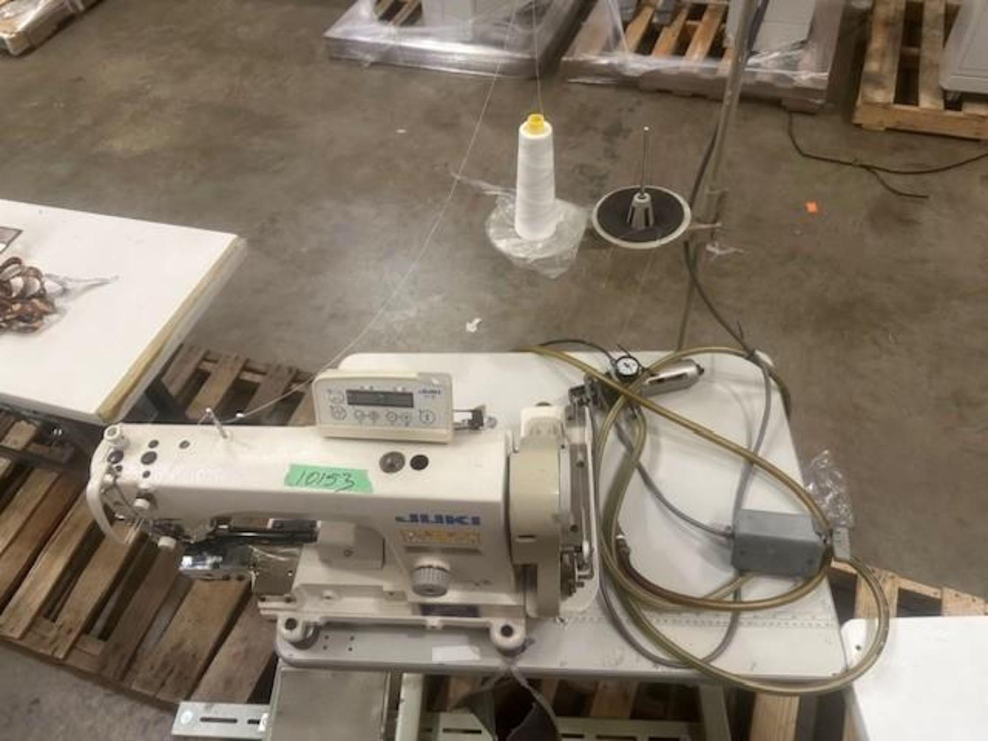 Juki DLN-6390-7 Off Set Lock Stitch Sewing Machine w/ Puller - Image 2 of 8