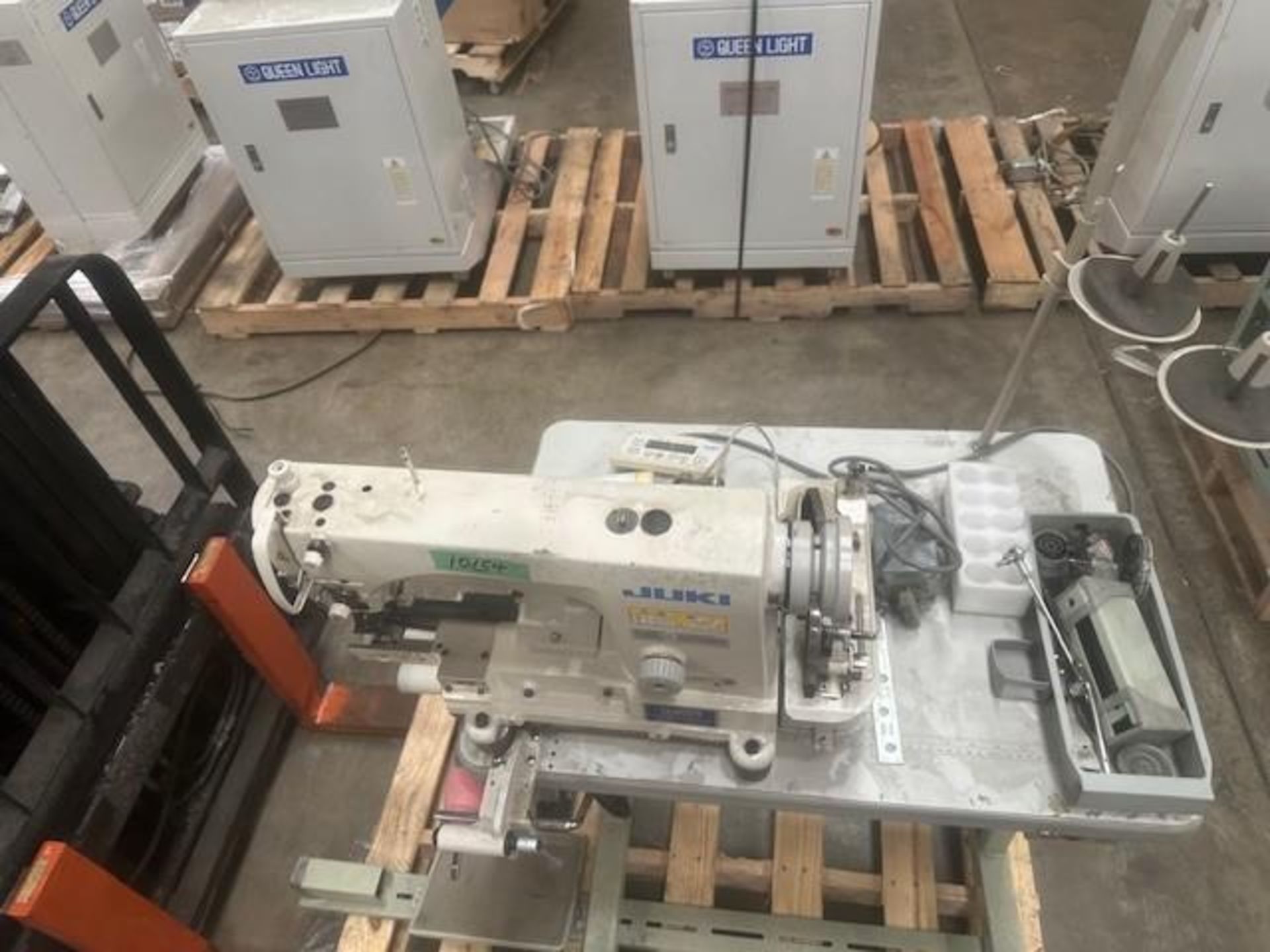 Juki DLN-6390-7 Off Set Lock Stitch Sewing Machine w/ Puller - Image 2 of 8