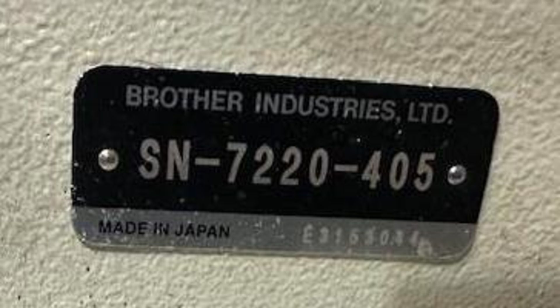Brother SN-7220-405 Lock Stitch Sewing Machine - Image 7 of 7