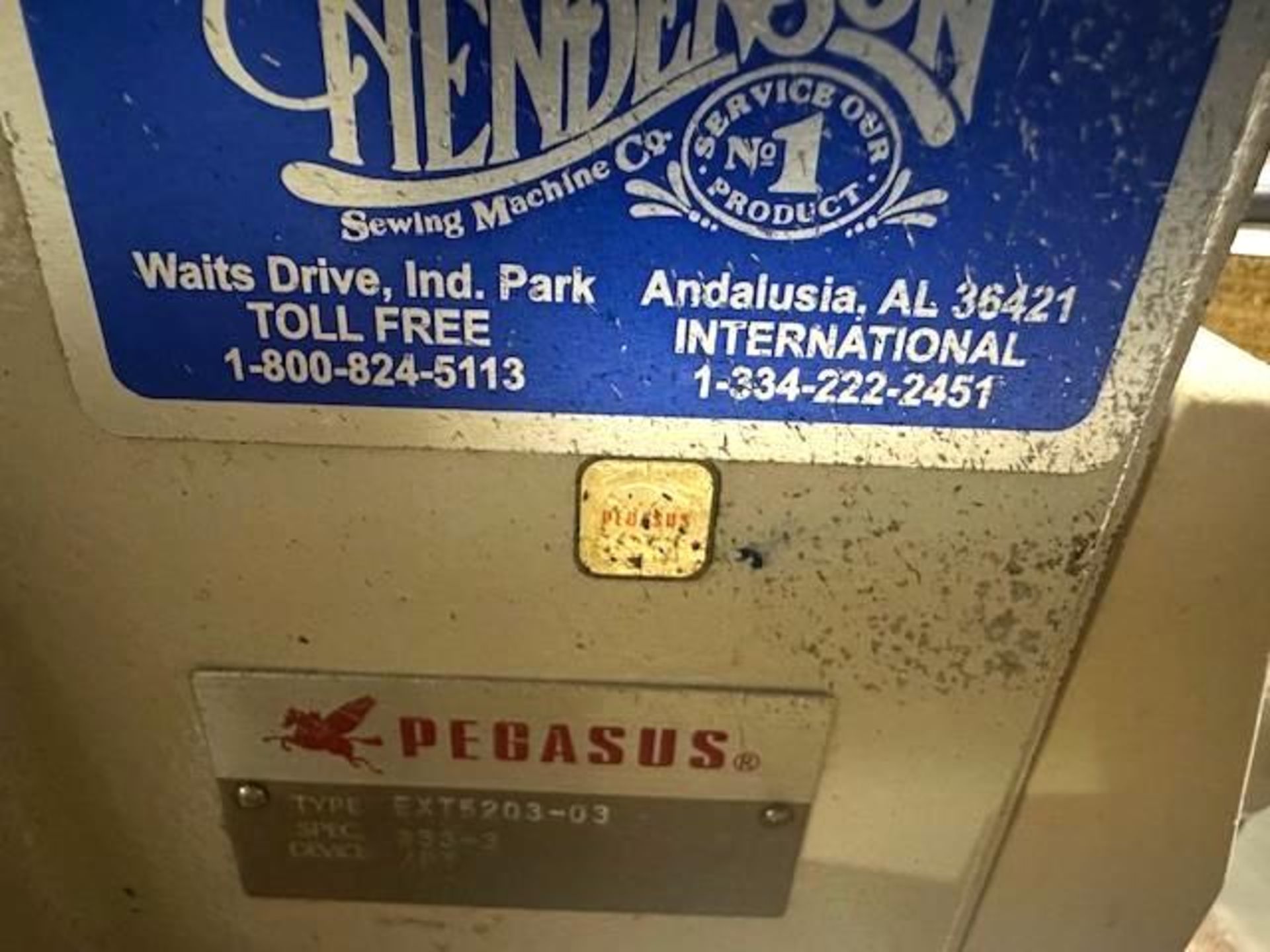 Pegasus EXT5203-03-333-3-PT Three Thread Over Lock - Image 6 of 6