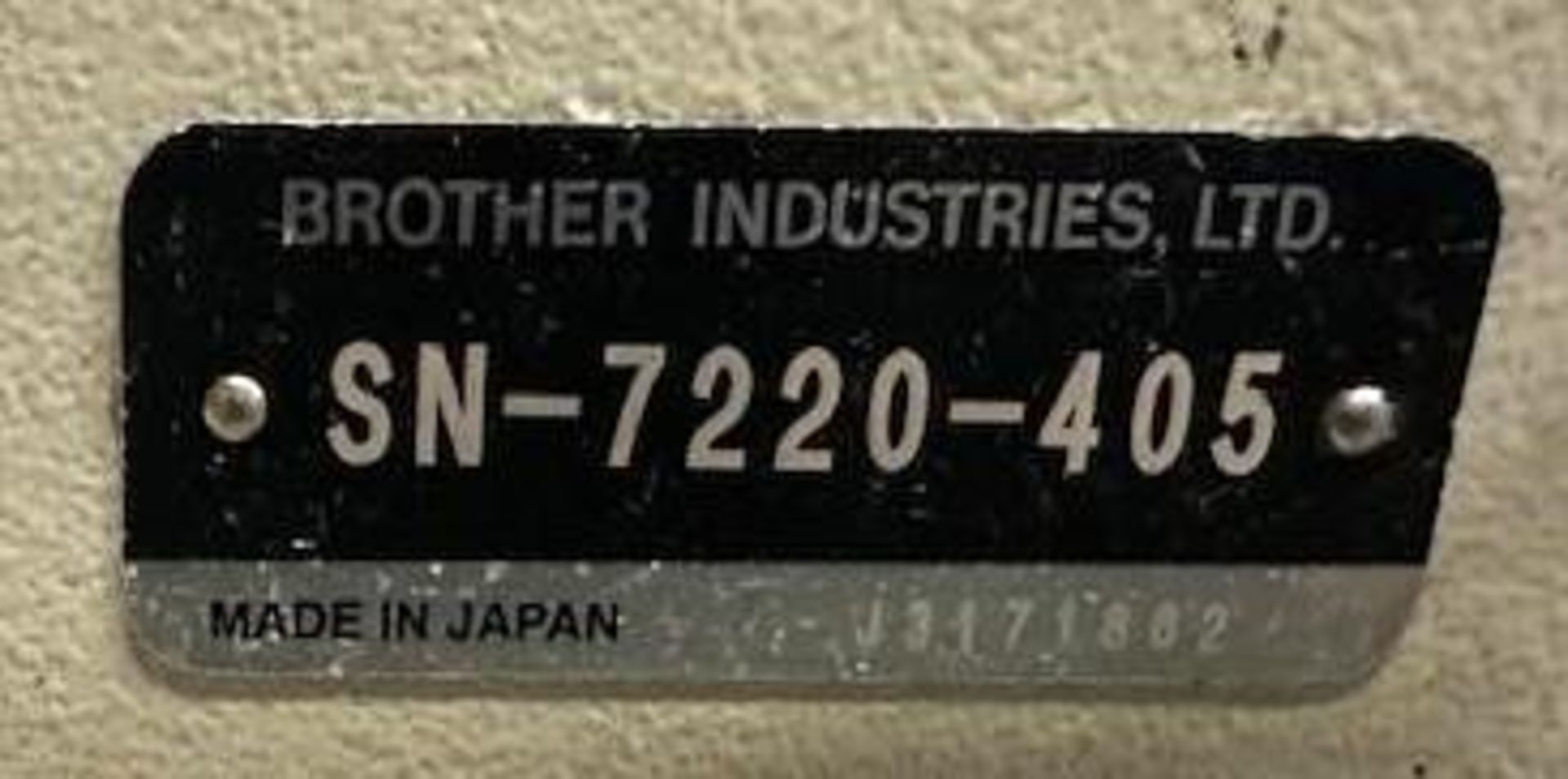 Brother SN-7220-405 Lock Stitch Sewing Machine - Image 7 of 7