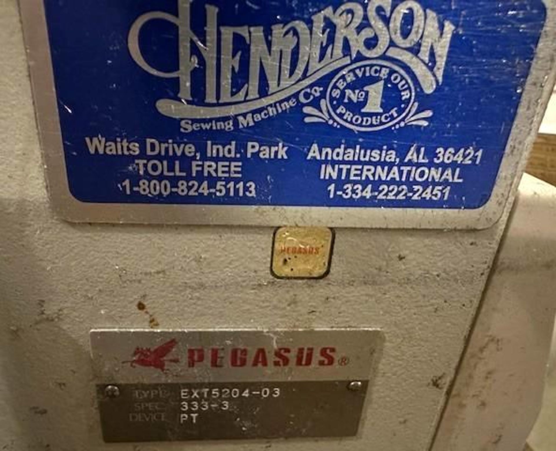 Pegasus EXT5204-03-333-3-PT Three Thread Over Lock - Image 7 of 7