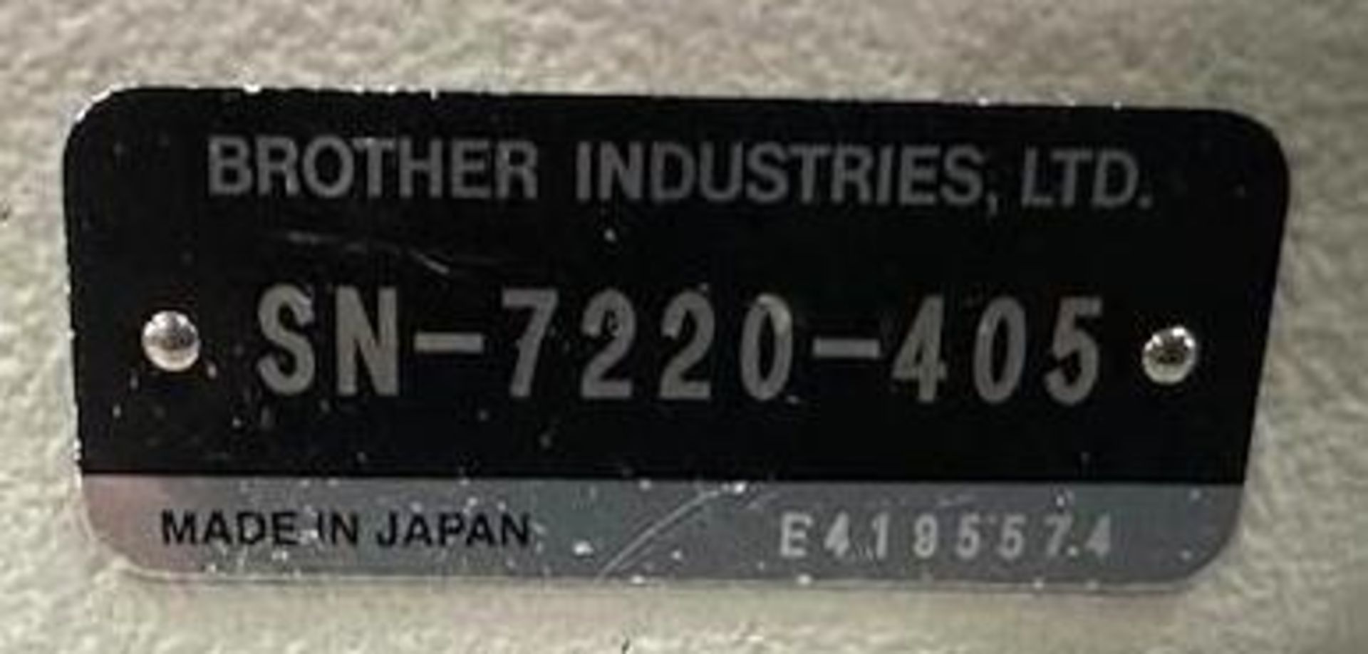 Brother SN-7220-405 Lock Stitch Sewing Machine - Image 7 of 7