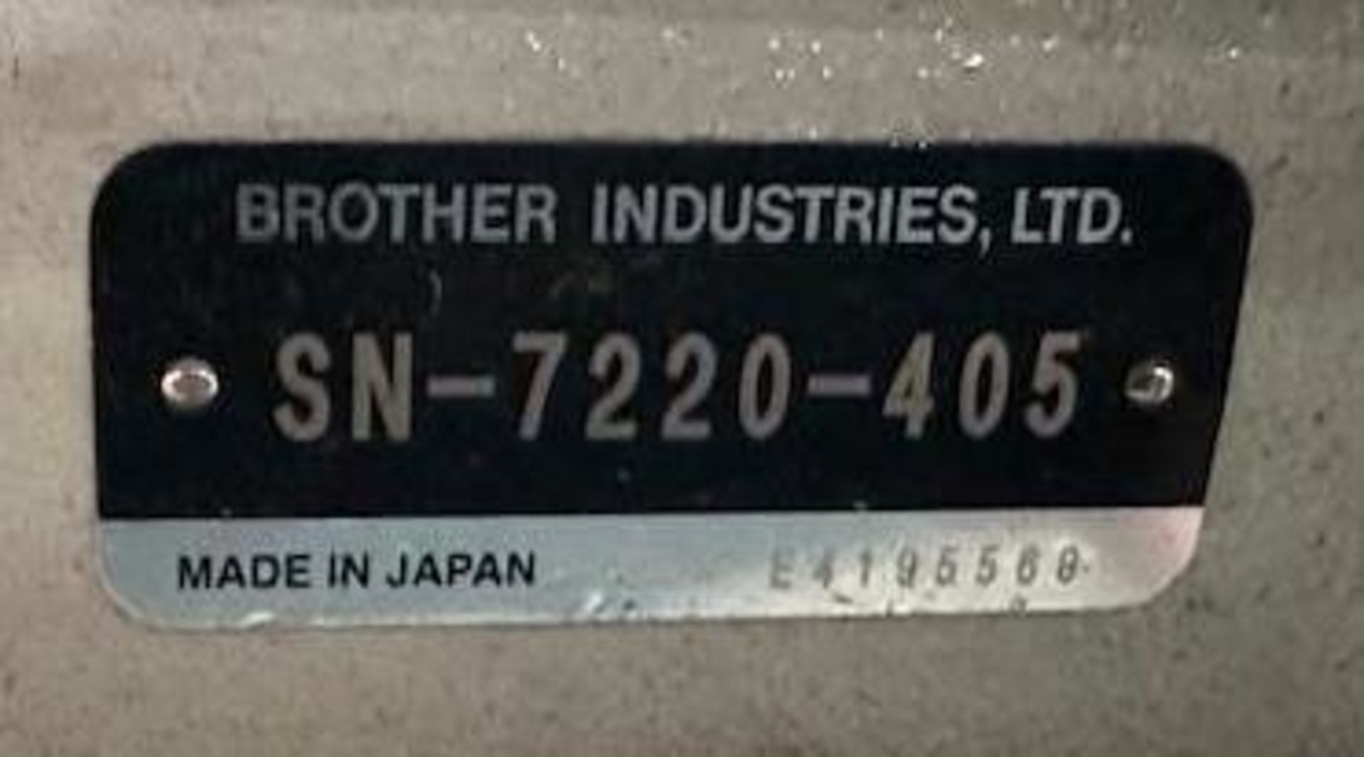 Brother SN-7220-405 Lock Stitch Sewing Machine - Image 7 of 7
