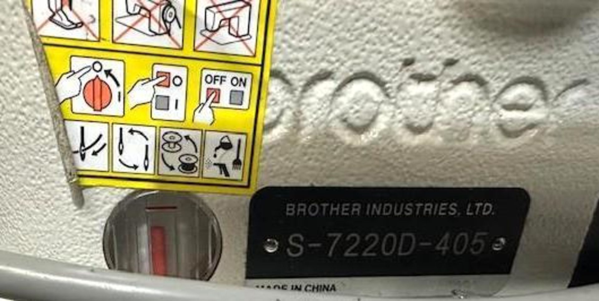 Brother S-7220D-405 Lock Stitch Sewing Machine - Image 7 of 7