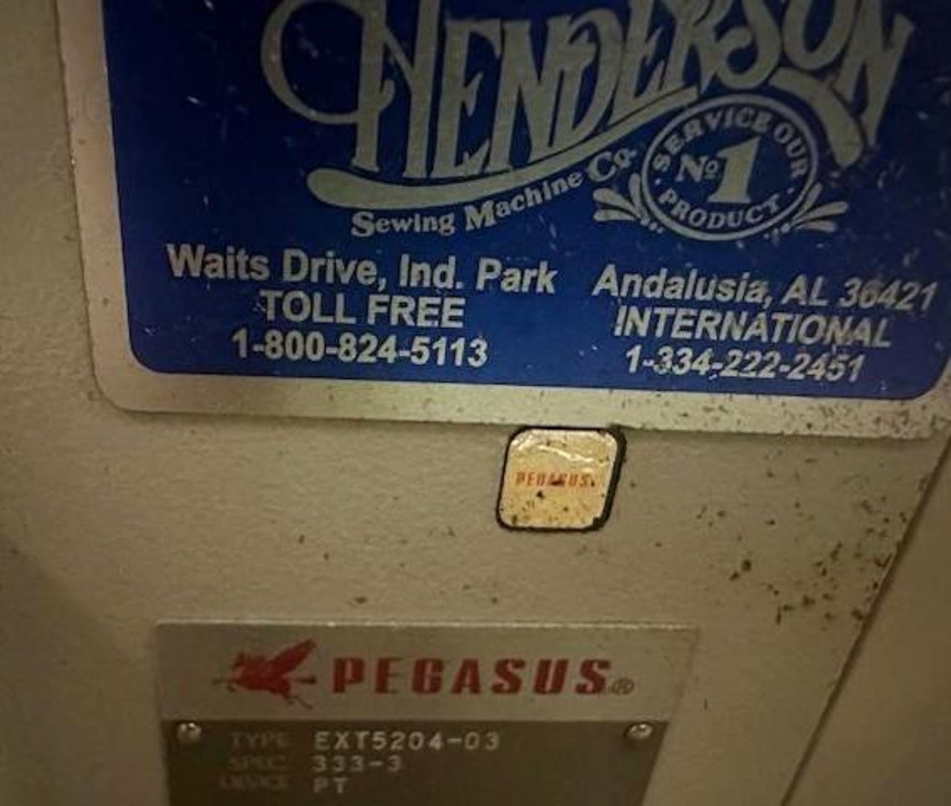 Pegasus EXT5204-03-333-3-PT Three Thread Over Lock - Image 7 of 7