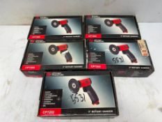 Lot of (5) Chicago Pneumatic #CP7202 3" Rotary Sander