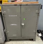 Lyon 2 Door 2 Shelf Cabinet w/ Contents
