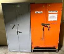 Lot of (2) Storage Cabinets w/ Contents