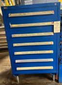 7 Drawer Stanley Vidmar Cabinet w/ Contents