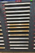 14 Drawer Stanley Vidmar Cabinet w/ Contents