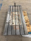 T-SLOTTED - WELD TABLE - SIZE: 64" LENGTH X 28" WIDE X 7" TALL, 6 SLOTS