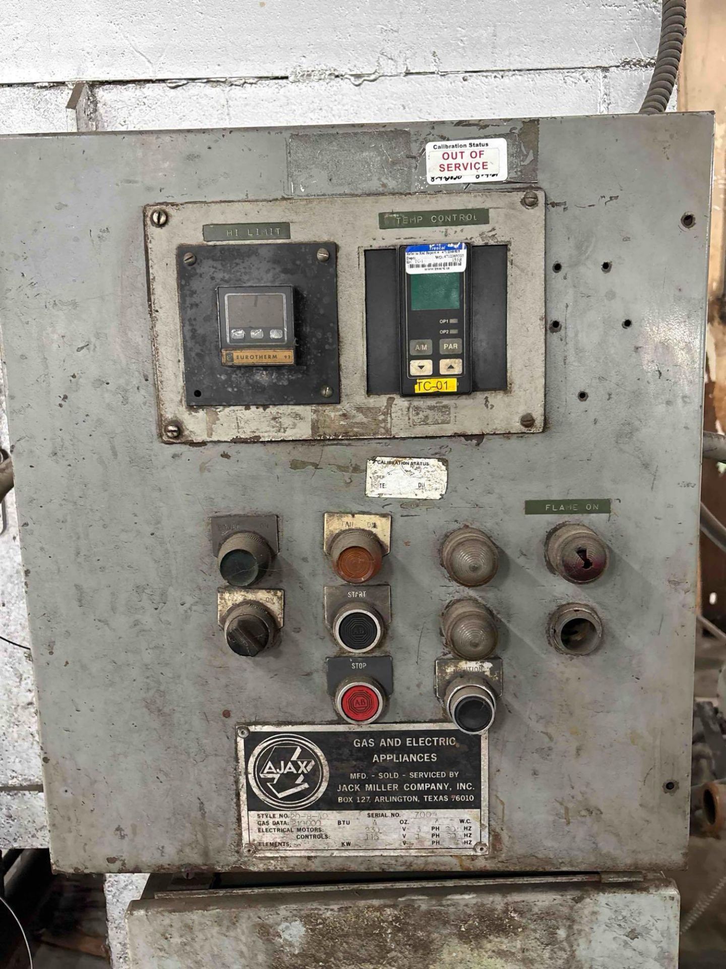 Ajax #20-8-40 Batch Furnace - Image 4 of 13