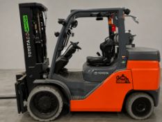 14,100 Lb Toyota #8FGC70U LP Forklift