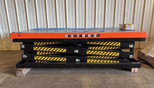 2,200 lb Ssang Yong Electric Scissor Lift Table